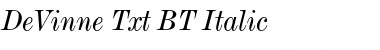 Download DeVinne Txt BT Font Download DeVinne Txt BT Font