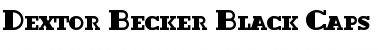 Download Dextor Becker Black Caps Font Download Dextor Becker Black Caps Font