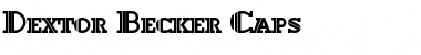 Download Dextor Becker Caps Font Download Dextor Becker Caps Font