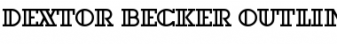 Download Dextor Becker Outline Font Download Dextor Becker Outline Font