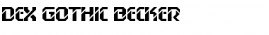 Download Dex Gothic Becker Font Download Dex Gothic Becker Font