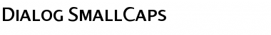 Download Dialog SmallCaps Font Download Dialog SmallCaps Font