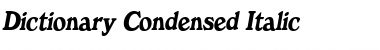 Download DictionaryCondensed Font Download DictionaryCondensed Font