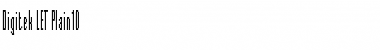 Download Digitek LET Font Download Digitek LET Font