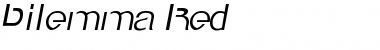 Download Dilemma Red Font Download Dilemma Red Font