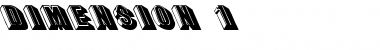 Download Dimension 1 Font Download Dimension 1 Font