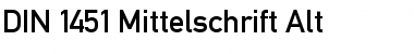 Download DIN 1451 Mittelschrift Alt Font Download DIN 1451 Mittelschrift Alt Font