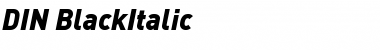 Download DIN-BlackItalic Font Download DIN-BlackItalic Font