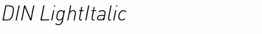 Download DIN-LightItalic Font Download DIN-LightItalic Font