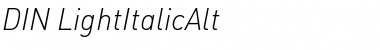 Download DIN-LightItalicAlt Font Download DIN-LightItalicAlt Font