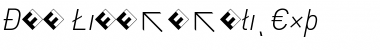 Download DIN-LightItalicExp Font Download DIN-LightItalicExp Font