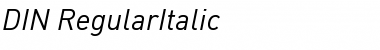 Download DIN-RegularItalic Font Download DIN-RegularItalic Font