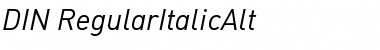 Download DIN-RegularItalicAlt Font Download DIN-RegularItalicAlt Font