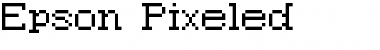 Download Epson Pixeled Font Download Epson Pixeled Font