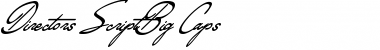 Download Directors ScriptBig Caps Font Download Directors ScriptBig Caps Font
