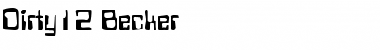 Download Dirty12 Becker Font Download Dirty12 Becker Font