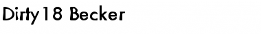 Download Dirty18 Becker Font Download Dirty18 Becker Font