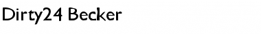 Download Dirty24 Becker Font Download Dirty24 Becker Font