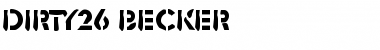 Download Dirty26 Becker Font Download Dirty26 Becker Font