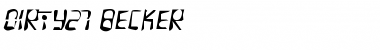 Download Dirty27 Becker Font Download Dirty27 Becker Font