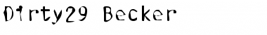 Download Dirty29 Becker Font Download Dirty29 Becker Font