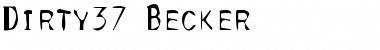 Download Dirty37 Becker Font Download Dirty37 Becker Font