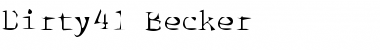 Download Dirty41 Becker Font Download Dirty41 Becker Font
