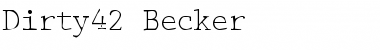 Download Dirty42 Becker Font Download Dirty42 Becker Font