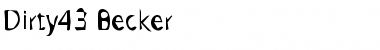 Download Dirty43 Becker Font Download Dirty43 Becker Font