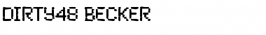 Download Dirty48 Becker Font Download Dirty48 Becker Font