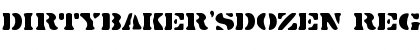 Download DirtyBaker'sDozen Font Download DirtyBaker'sDozen Font