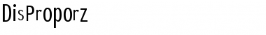 Download DisProporz Font Download DisProporz Font