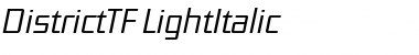 Download DistrictTF-LightItalic Font Download DistrictTF-LightItalic Font