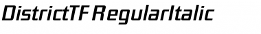Download DistrictTF-RegularItalic Font Download DistrictTF-RegularItalic Font