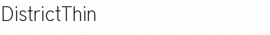 Download DistrictThin Font Download DistrictThin Font