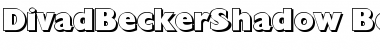 Download DivadBeckerShadow Font Download DivadBeckerShadow Font