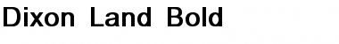 Download Dixon Land Bold Font Download Dixon Land Bold Font