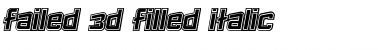 Download Failed 3d Filled Font Download Failed 3d Filled Font