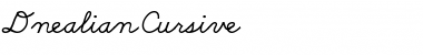 Download DnealianCursive Font Download DnealianCursive Font