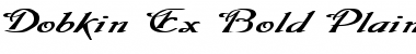 Download Dobkin Ex Bold Font Download Dobkin Ex Bold Font