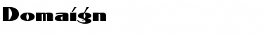 Download Domaign Font Download Domaign Font