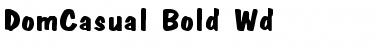 Download DomCasual-Bold Wd Font Download DomCasual-Bold Wd Font
