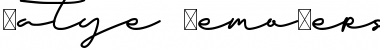 Download Fatye - Demo Version Font Download Fatye - Demo Version Font