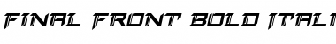 Download Final Front Bold Italic Font Download Final Front Bold Italic Font