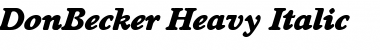 Download DonBecker-Heavy Font Download DonBecker-Heavy Font