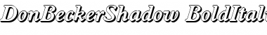 Download DonBeckerShadow Font Download DonBeckerShadow Font