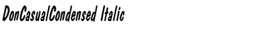 Download DonCasualCondensed Font Download DonCasualCondensed Font