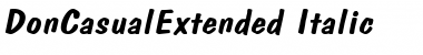 Download DonCasualExtended Font Download DonCasualExtended Font
