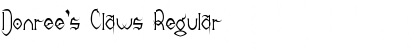 Download Donree's Claws Font Download Donree's Claws Font