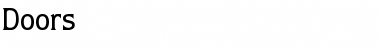 Download Doors Font Download Doors Font